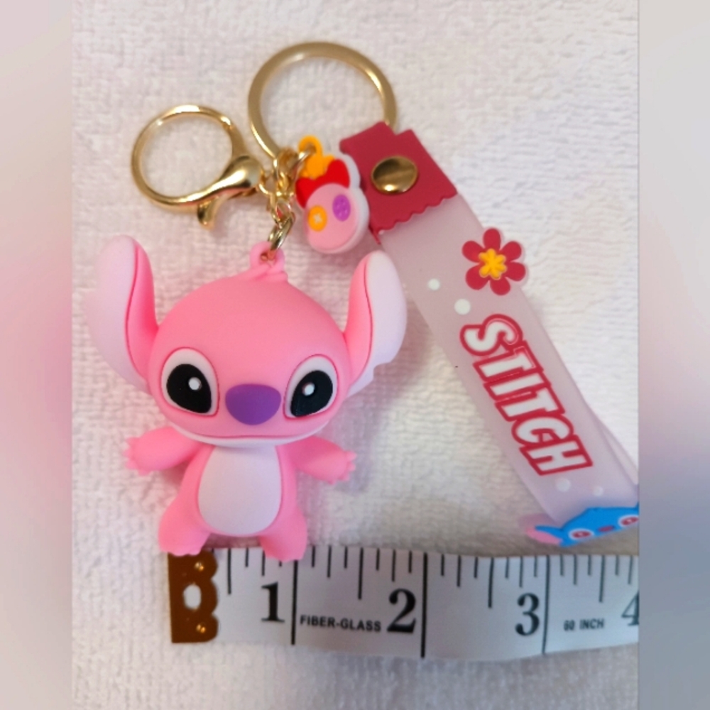 Stitch Silicone Keychain Wristlet Design New